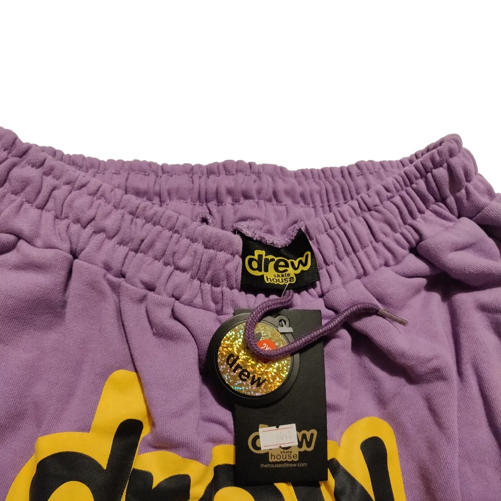 drew house lavender cotton skate shorts - Picture 5 of 6